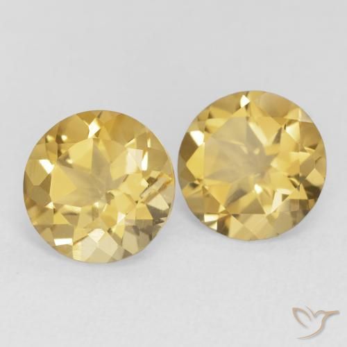 Shop natural 3.54ct ミディアムゴールド シトリン gems, ラウンド, from ブラジル at GemSelect. In stock, global shipping!