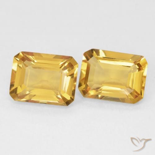 Shop natural 2.86ct ゴールド シトリン gems, 八角形 / エメラルドカット, from ブラジル at GemSelect. In stock, global shipping!