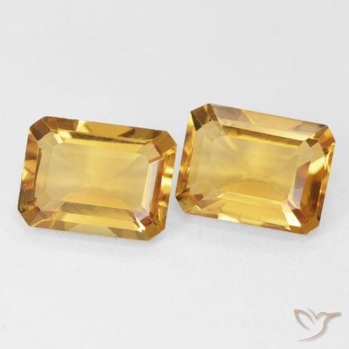 Shop natural 2.84ct ゴールド シトリン gems, 八角形 / エメラルドカット, from ブラジル at GemSelect. In stock, global shipping!