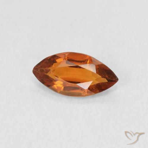 0.48ct 天然 ディープオレンジ シトリン, マーキーズ, VS