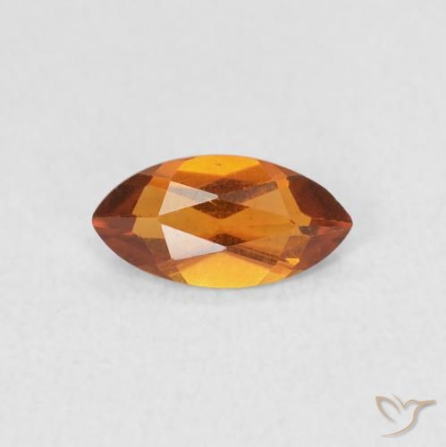 0.46ct 天然 オレンジブラウン シトリン, マーキーズ, VS