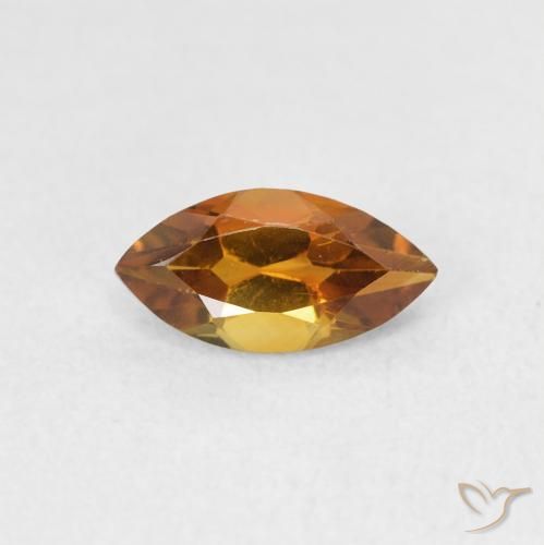 0.58ct 天然 オレンジブラウン シトリン, マーキーズ, VS