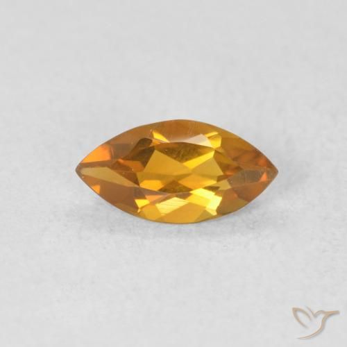 0.47ct 天然 オレンジゴールド シトリン, マーキーズ, VVS-VS