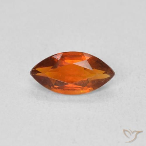 0.52ct 天然 ファイアオレンジ シトリン, マーキーズ, VVS-VS