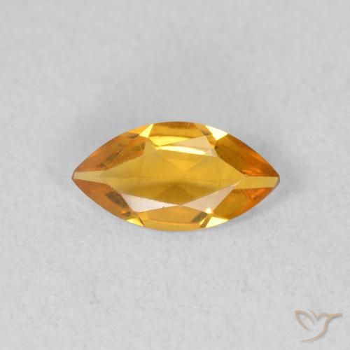 0.39ct 天然 ゴールド シトリン, マーキーズ, VVS-VS