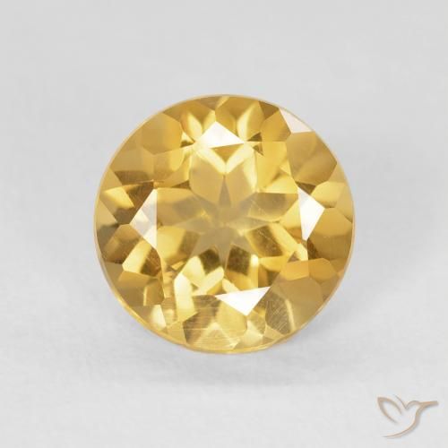 1.67ct 天然 ゴールド シトリン, ラウンド, VS