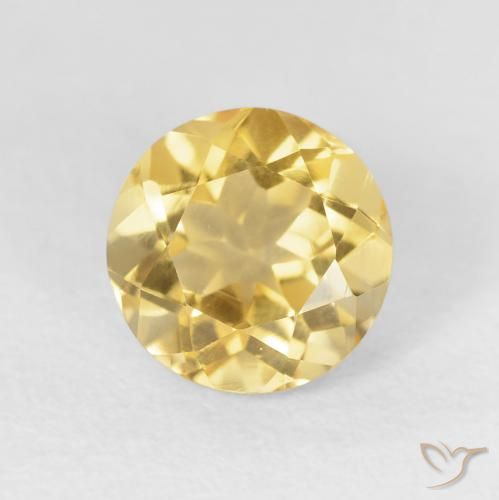 2.00ct 天然 ゴールド シトリン, ラウンド, VVS-VS