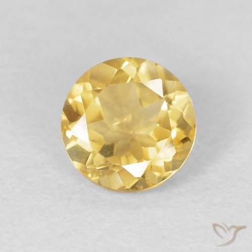 1.15ct 天然 ゴールド シトリン, ラウンド, VVS-VS