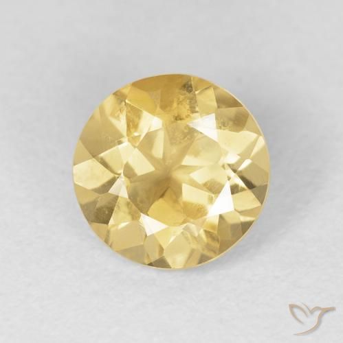 1.45ct 天然 ゴールド シトリン, ラウンド, VVS-VS