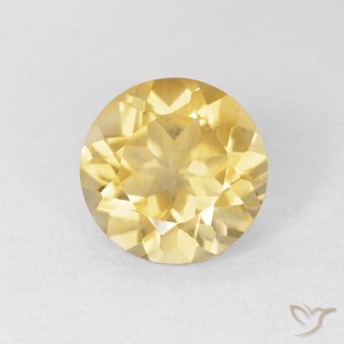 1.72ct 天然 ゴールド シトリン, ラウンド, VVS