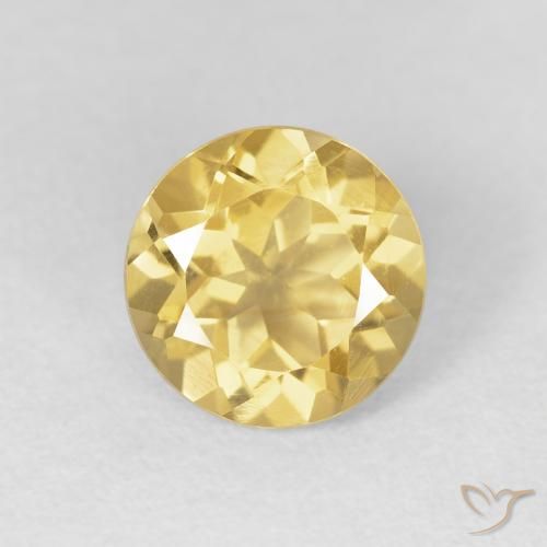 1.94ct 天然 ゴールドオレンジ シトリン, ラウンド, VVS