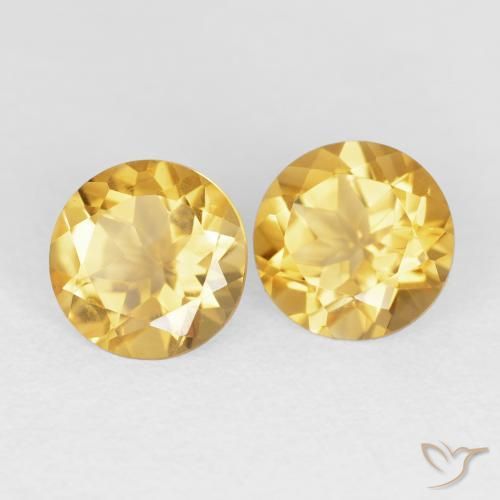 Shop natural 3.45ct ゴールド シトリン gems, ラウンド, from ブラジル at GemSelect. In stock, global shipping!