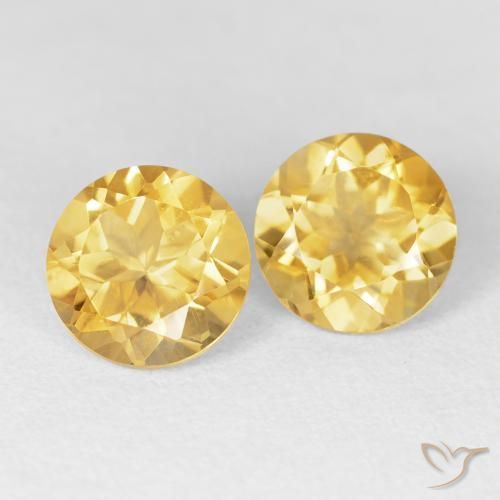 Shop natural 3.70ct ミディアムゴールド シトリン gems, ラウンド, from ブラジル at GemSelect. In stock, global shipping!