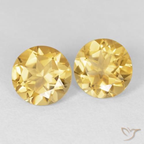 Shop natural 3.33ct ミディアムゴールド シトリン gems, ラウンド, from ブラジル at GemSelect. In stock, global shipping!