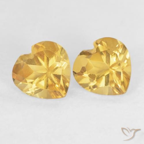 Shop natural 0.89ct ゴールド シトリン gems, 心臓, from ブラジル at GemSelect. In stock, global shipping!