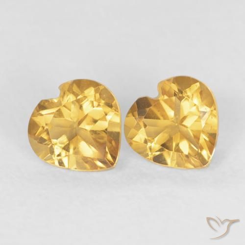 Shop natural 0.90ct Medium Dark-Golden シトリン gems, 心臓, from ブラジル at GemSelect. In stock, global shipping!