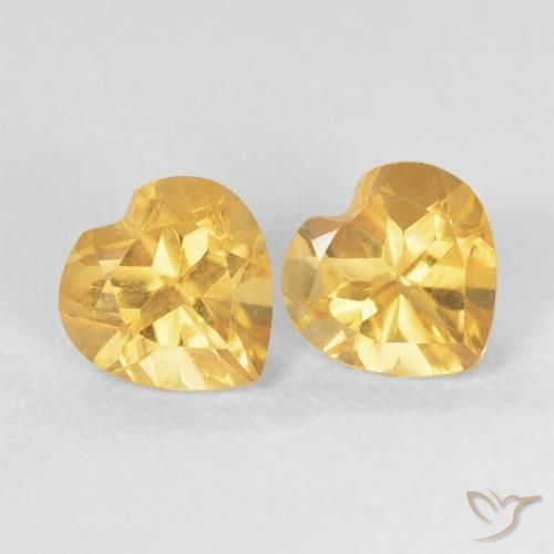 Shop natural 1.54ct ミディアムゴールド シトリン gems, 心臓, from ブラジル at GemSelect. In stock, global shipping!