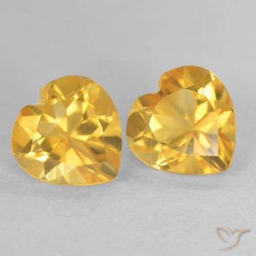 Shop natural 1.58ct ゴールド シトリン gems, 心臓, from ブラジル at GemSelect. In stock, global shipping!