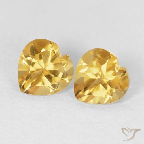 Shop natural 1.43ct ゴールド シトリン gems, 心臓, from ブラジル at GemSelect. In stock, global shipping!