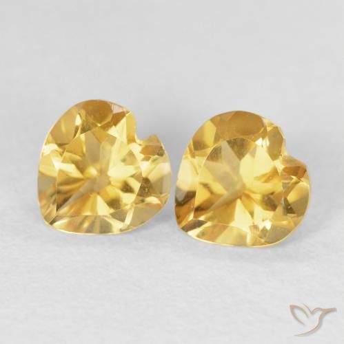 Shop natural 1.42ct ゴールド シトリン gems, 心臓, from ブラジル at GemSelect. In stock, global shipping!
