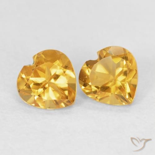 Shop natural 0.90ct ゴールド シトリン gems, 心臓, from ブラジル at GemSelect. In stock, global shipping!