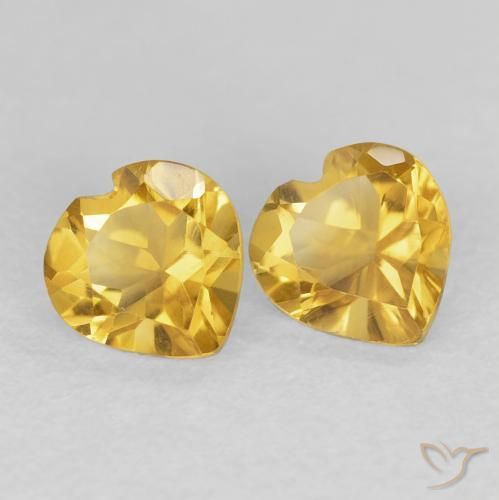 Shop natural 1.47ct 濃いゴールド シトリン gems, 心臓, from ブラジル at GemSelect. In stock, global shipping!