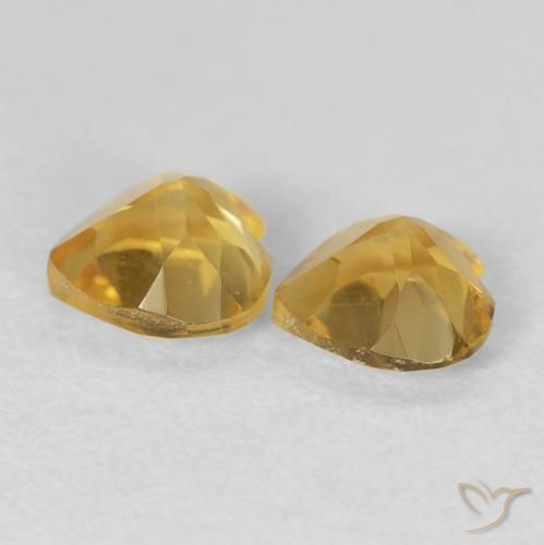 Shop natural 1.45ct 濃いゴールド シトリン gems, 心臓, from ブラジル at GemSelect. In stock, global shipping!