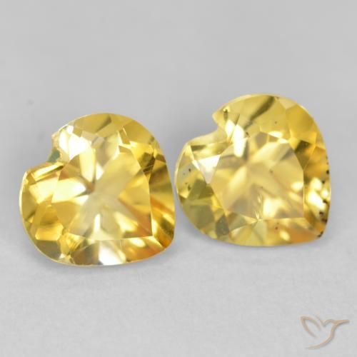 Shop natural 1.40ct 明るいゴールド シトリン gems, 心臓, from ブラジル at GemSelect. In stock, global shipping!