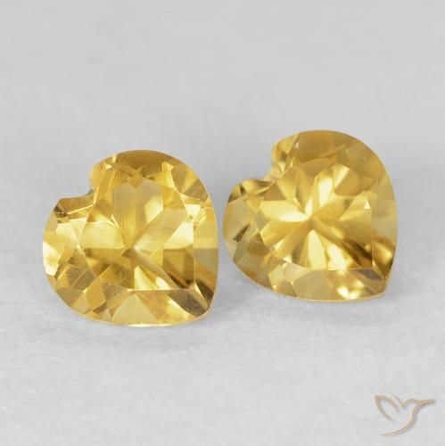 Shop natural 1.47ct ゴールド シトリン gems, 心臓, from ブラジル at GemSelect. In stock, global shipping!