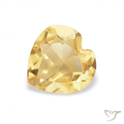 0.57ct 天然 ゴールド シトリン, 心臓, VVS