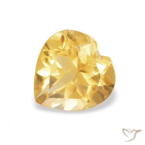 0.69ct 天然 ゴールド シトリン, 心臓, VVS