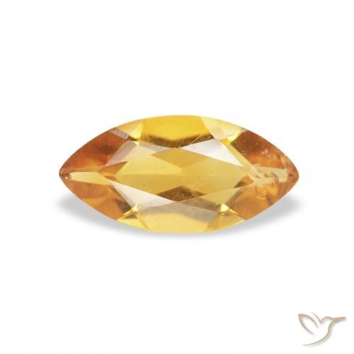 0.41ct 天然 ゴールドオレンジ シトリン, マーキーズ, VS