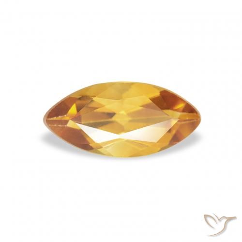 0.43ct 天然 Medium Light-Golden シトリン, マーキーズ, VS