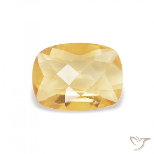 0.93ct 天然 ゴールド シトリン, クッション, VVS