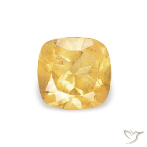 0.48ct 天然 ゴールド シトリン, クッション, VVS