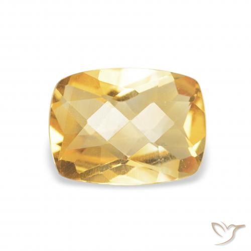 1.20ct 天然 ゴールド シトリン, クッション, VVS