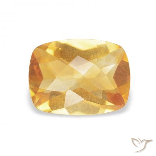 1.07ct 天然 Medium Light-Golden シトリン, クッション, VVS-VS