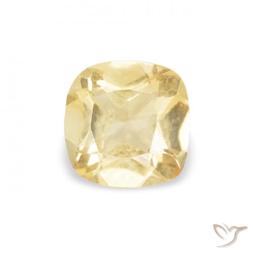 0.37ct 天然 ゴールド シトリン, クッション, VVS-VS