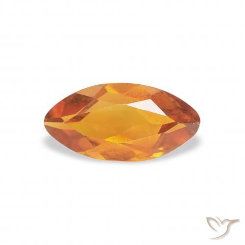0.48ct 天然 ダークオレンジゴールド シトリン, マーキーズ, VVS-VS