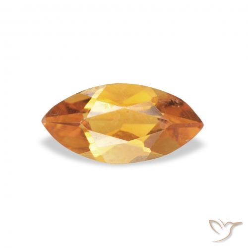 0.43ct 天然 ゴールド シトリン, マーキーズ, VVS-VS