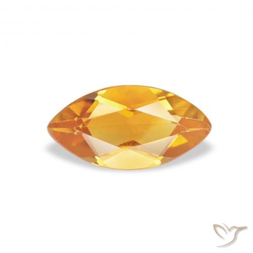 0.53ct 天然 オレンジゴールド シトリン, マーキーズ, VS