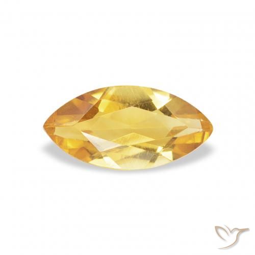 0.44ct 天然 明るいゴールド シトリン, マーキーズ, VS