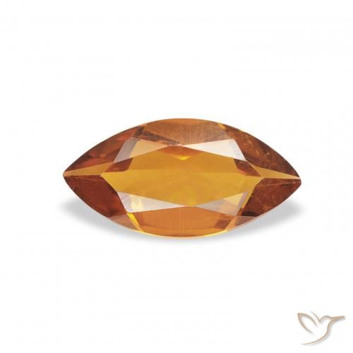 0.43ct 天然 オレンジブラウン シトリン, マーキーズ, VS