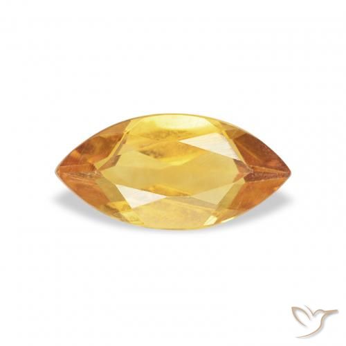 0.42ct 天然 オレンジゴールド シトリン, マーキーズ, VS