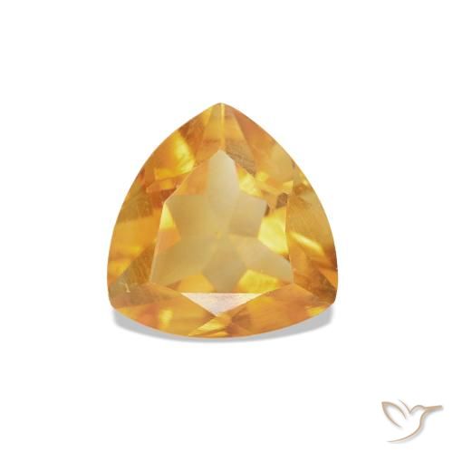 0.68ct Medium Light Orange-Gold シトリン, トリリオン, VS