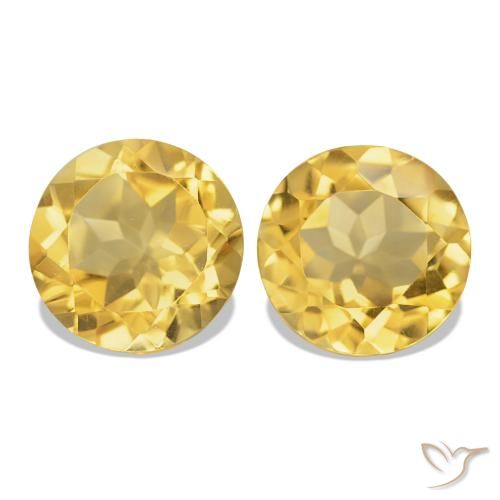 Shop natural 2.50ct 薄いゴールデンイエロー シトリン gems, ラウンドカット, from ブラジル at GemSelect. In stock, global shipping!