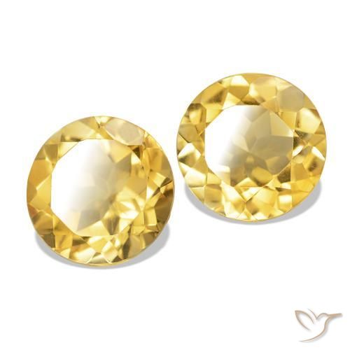 Shop natural 2.50ct 薄いゴールデンイエロー シトリン gems, ラウンドカット, from ブラジル at GemSelect. In stock, global shipping!