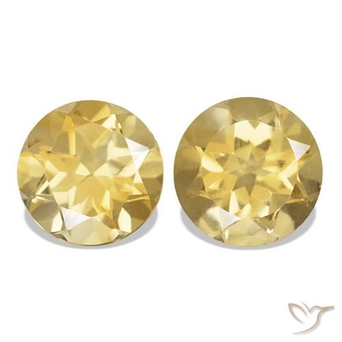 Shop natural 2.51ct 薄いゴールデンイエロー シトリン gems, ラウンドカット, from ブラジル at GemSelect. In stock, global shipping!