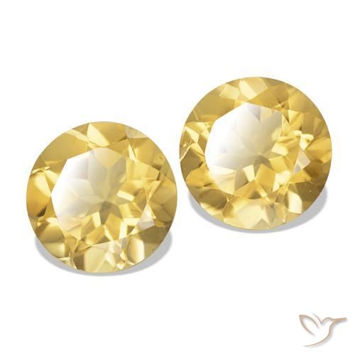 Shop natural 2.33ct 薄いゴールド シトリン gems, ラウンドカット, from ブラジル at GemSelect. In stock, global shipping!
