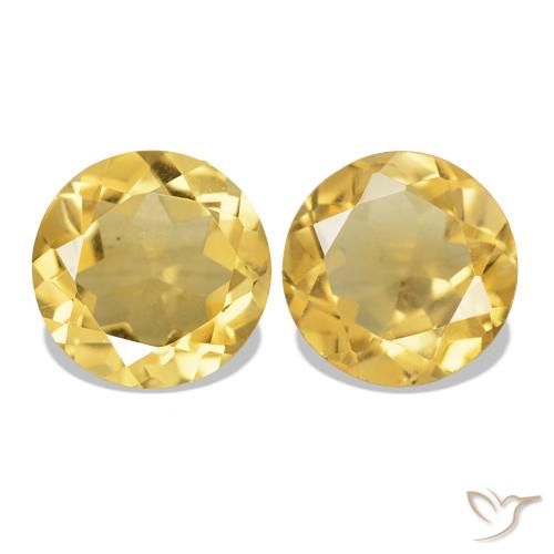 Shop natural 2.29ct 薄いゴールド シトリン gems, ラウンドカット, from ブラジル at GemSelect. In stock, global shipping!